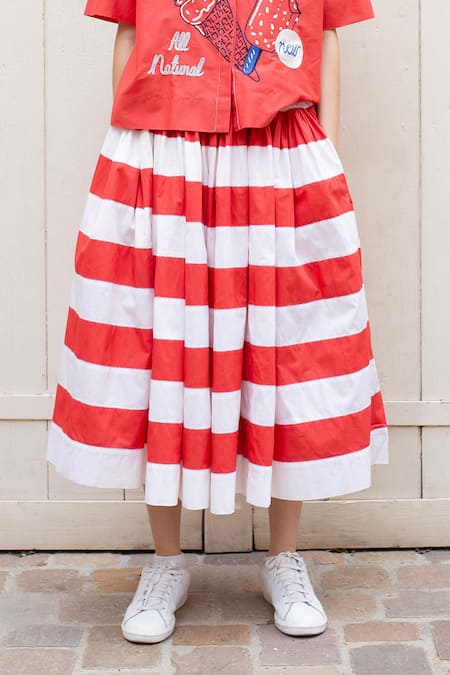 Laite Ciara Patchwork Colourblock Skirt 