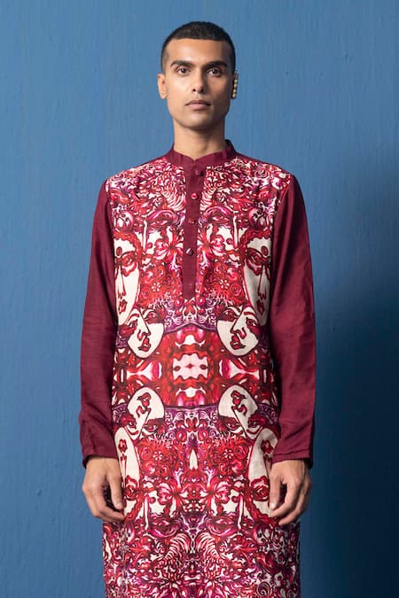 Whencut Goddamn Ek Tha Raja Abstract Print Kurta 