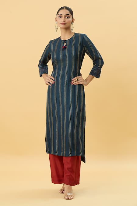 SHRADDHA RAMBHIA Kalamkari Print Kurta & Pant Set 