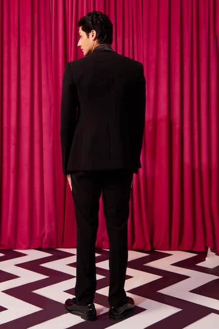 Contrast By Parth Dazzle Embellished Tuxedo Set 