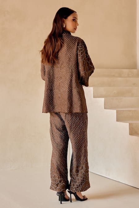 Twenty Nine Crushed Bandhani Shirt Jacket 