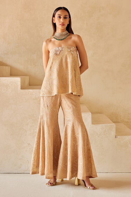 Twenty Nine Zari Embroidered Bootcut Pant 