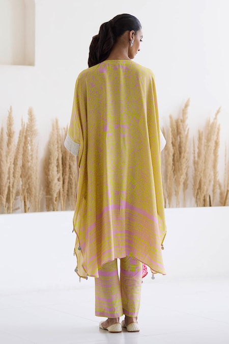 Inej Printed Kaftan & Pant Set 