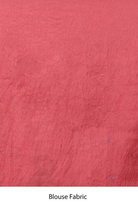 Shop_Samyukta Singhania_Grey Organza, Silk Embroidery Floral Print Saree With Running Blouse