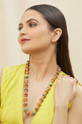 Buy_Just Shradhas_Multi Color Beaded Necklace _Online_at_Aza_Fashions