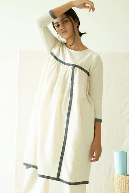 Merakus Geometric Pattern Gathered Tunic With Culotte 