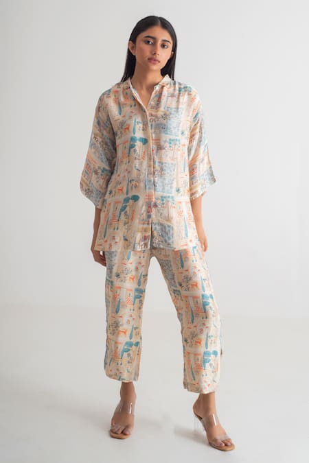 Merakus Imperial Print Shirt & Pant Set 