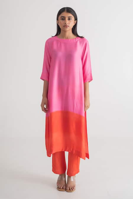 Merakus Ombre Pattern Kurta & Pant Set 