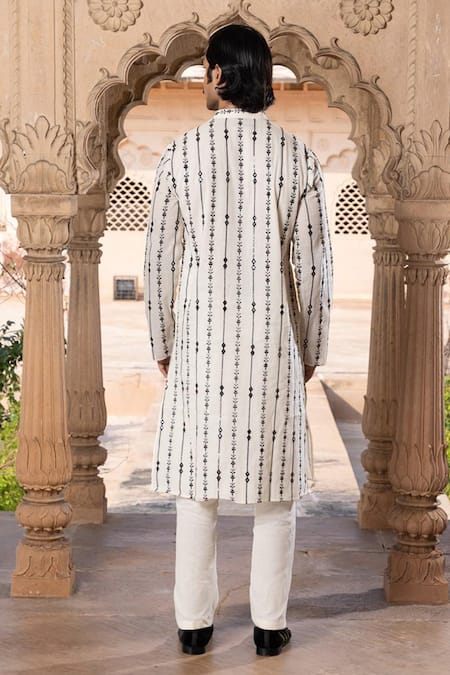 Preevin Mirror Floweret Vine Kurta Set 