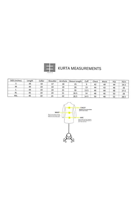 Preevin_Black Cotton Mirrors, Embroidery Floweret Vine Kurta Set _Online_at_Aza_Fashions