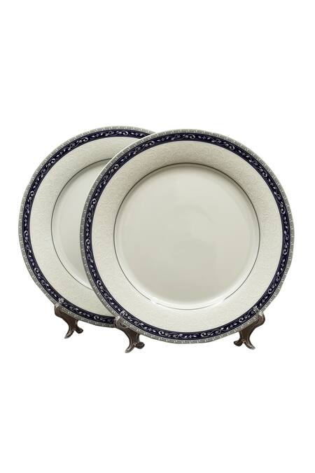 Shop_Ichkan_Blue Porcelain Dinole Pattern 21 Pcs Dinner Set