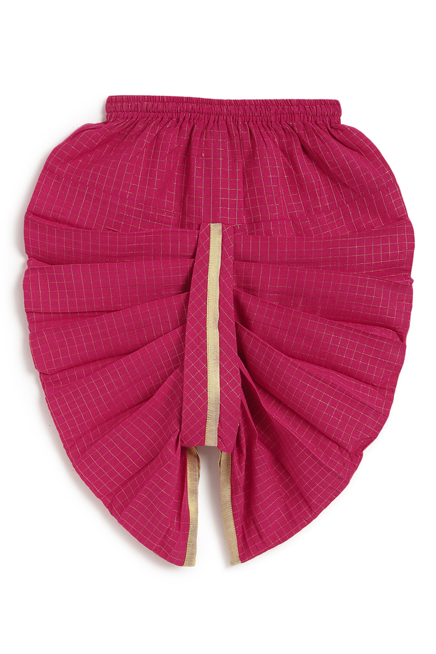 Shop_Tiber Taber_Pink Cotton Embroidery Fleur Self Design And Kurta With Dhoti Pant 