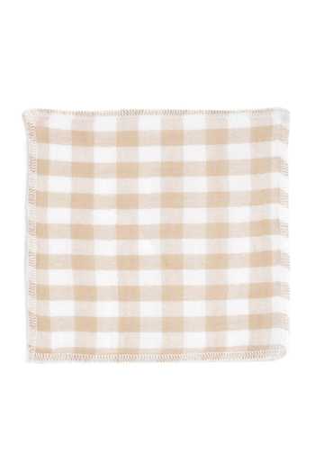 Buy_Tiber Taber_Beige Cotton Bundle Of Joy Checkered Pattern Jhabla Combo Set