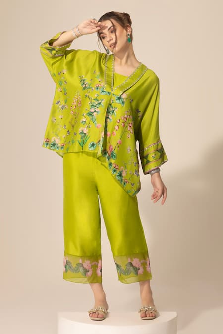 Sakshi Girri Printed Short Kaftan & Pant Set 