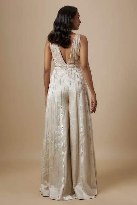 Masumi Mewawalla Hand Embroidered Jumpsuit 