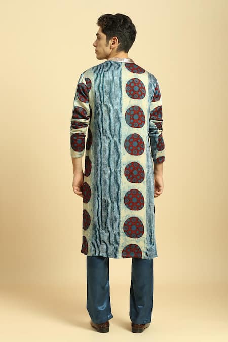 Masumi Mewawalla Ajrakh Print Kurta Pant Set 