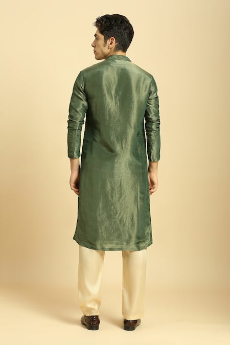 Masumi Mewawalla Kurta Set With Color Block Dupatta 