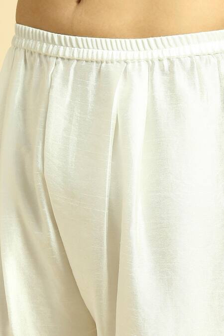 Shop_Masumi Mewawalla_Purple Silk, Linen, Crepe Embroidery Tie And Dye Kurta With Pant _Online_at_Aza_Fashions