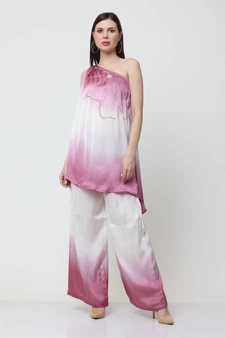 Midori By Sgv Celia Embellished Ombre Kurta With Pant 