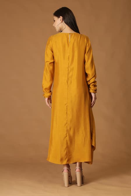 Midori By Sgv Cowl Maxi Dress With Embellished Jacket 