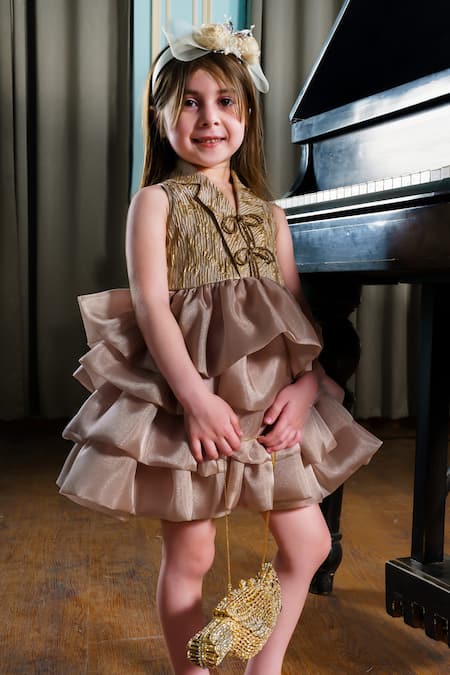 Hoity Moppet Colada Stripe Woven Jacket Dress 