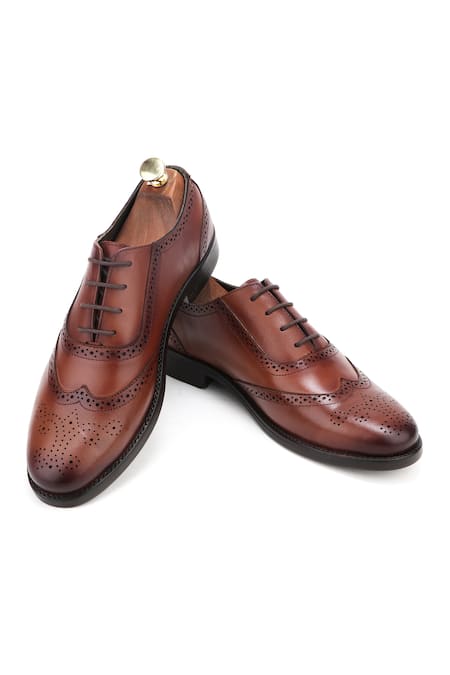 IVRAH Smookie Brogue Pattern Shoes 