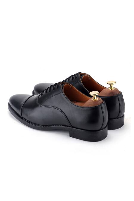 Buy_Ivrah_Black Apollo Lace Up Slip On Shoes_Online_at_Aza_Fashions