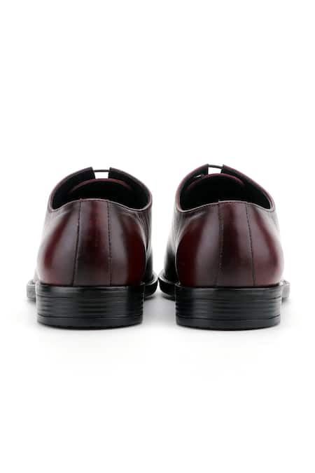 Shop_Ivrah_Brown Cut Work Duke Bordo Lace Up Brogue Shoes_Online_at_Aza_Fashions