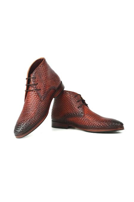 IVRAH Dune The Cognac Mesh Chukka Boots 