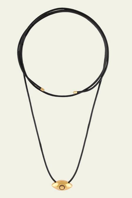 Buy_Isharya_Gold Plated Evil Eye Pendant Necklace _Online_at_Aza_Fashions