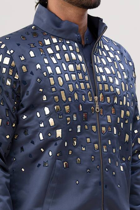 Diyarajvvir_Grey Cotton, Silk Plain Shirt Kurta And Pant Set _at_Aza_Fashions