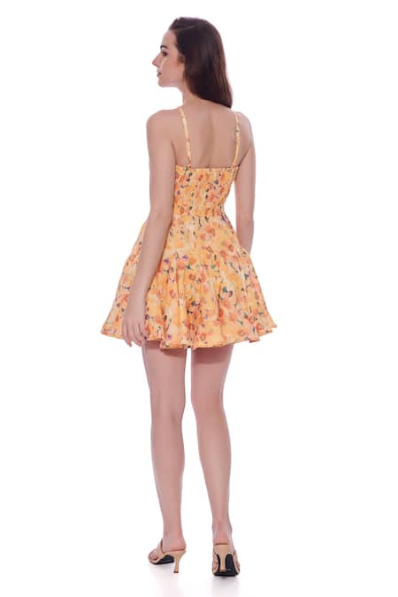 Shop Verano By Tanya Yellow Linen Halter Neck Freya Dress at Aza Fashions Shop_Verano By Tanya_Yellow Linen Halter Neck Freya Dress _at_Aza_Fashions