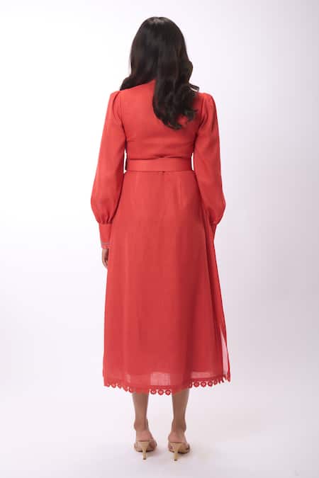 Verano By Tanya Zoella Floral Print Shirt Dress With Belt 