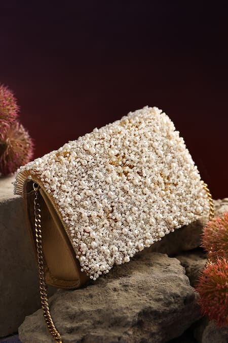 Be Chic Jaipur Rect Embellished Clutch 