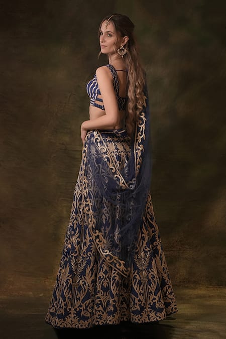 Archana Kochhar Gota Embroidered Lehenga Set 