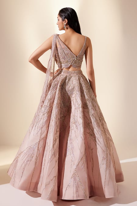 Adaara Couture Wonder Whims Floral Embroidered Gown 