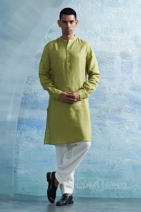 Charkhee Solid Straight Kurta With Salwar 