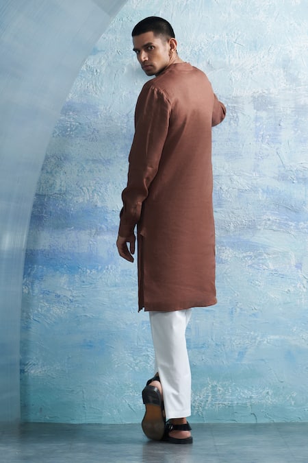 Charkhee Straight Solid Kurta With Salwar 