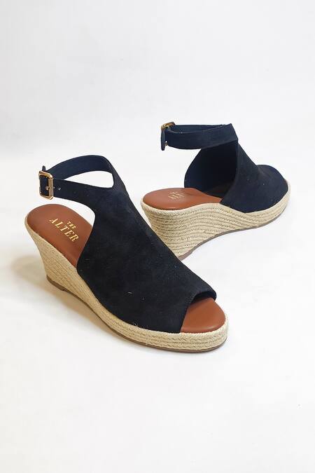 Shop The Alter Black Solid Peep Toe Wedges Online at Aza Fashions Shop_The Alter_Black Solid Peep Toe Wedges _Online_at_Aza_Fashions