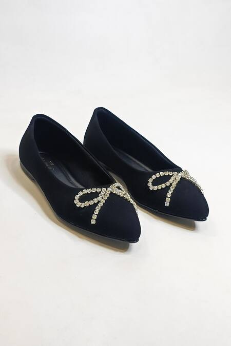 Buy The Alter Black Rhinestone Embellished Ballerinas Online at Aza Fashions Buy_The Alter_Black Rhinestone Embellished Ballerinas _Online_at_Aza_Fashions