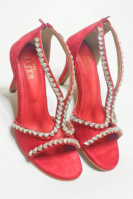 Shop The Alter Red Crystals Angela Embellished Stiletto Heels at Aza Fashions Shop_The Alter_Red Crystals Angela Embellished Stiletto Heels _at_Aza_Fashions