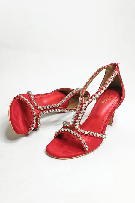 The Alter Red Crystals Angela Embellished Stiletto Heels Online at Aza Fashions The Alter_Red Crystals Angela Embellished Stiletto Heels _Online_at_Aza_Fashions