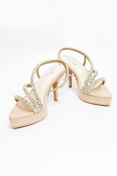 Buy The Alter Beige Rhinestones Kiara Embellished Platform Stilettos Online at Aza Fashions Buy_The Alter_Beige Rhinestones Kiara Embellished Platform Stilettos _Online_at_Aza_Fashions