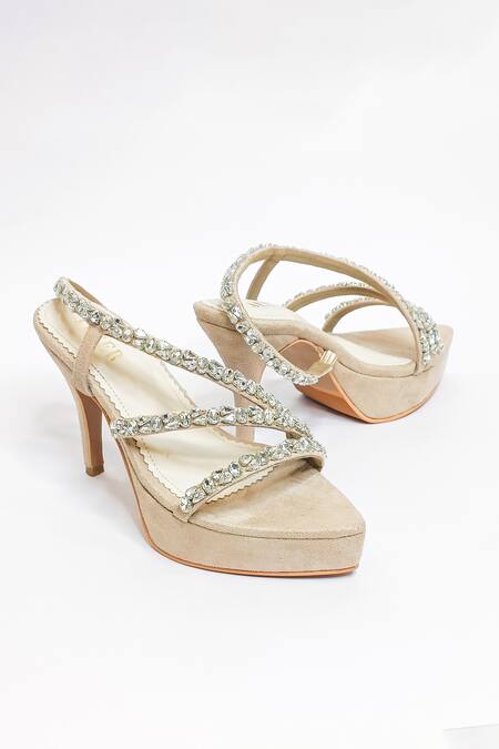 The Alter Beige Rhinestones Kiara Embellished Platform Stilettos at Aza Fashions The Alter_Beige Rhinestones Kiara Embellished Platform Stilettos _at_Aza_Fashions