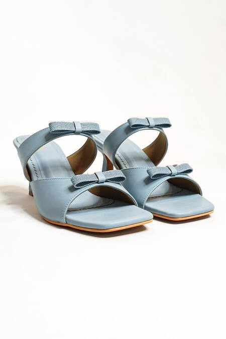 Buy The Alter Blue T-shaped Bow Stilettos Online at Aza Fashions Buy_The Alter_Blue T-shaped Bow Stilettos _Online_at_Aza_Fashions