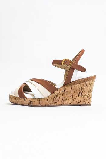 The Alter_White Color Block Wedges _Online_at_Aza_Fashions