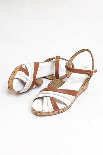 The Alter_White Color Block Wedges _at_Aza_Fashions