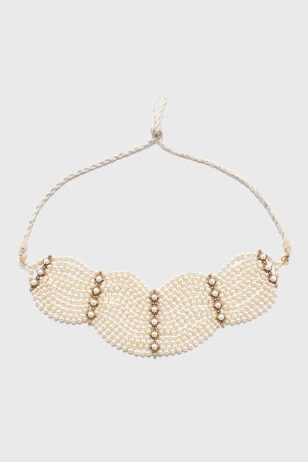 Tarun Tahiliani Fresh Water Pearl Layered Necklace 