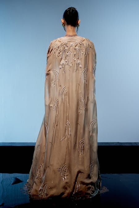 Shop Miku Kumar Ivory Organza, Net Sequins, Beads Bianca Fishcut Embroidered Lehenga Set at Aza Fashions Shop_Miku Kumar_Ivory Organza, Net Sequins, Beads Bianca Fishcut Embroidered Lehenga Set _at_Aza_Fashions