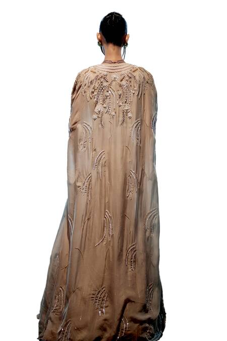 Buy Miku Kumar Ivory Organza, Net Sequins, Beads Bianca Fishcut Embroidered Lehenga Set Buy_Miku Kumar_Ivory Organza, Net Sequins, Beads Bianca Fishcut Embroidered Lehenga Set